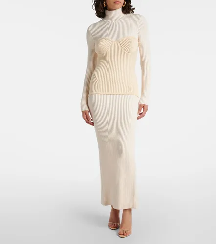 Robe longue en laine mélangée - Jean Paul Gaultier - Modalova