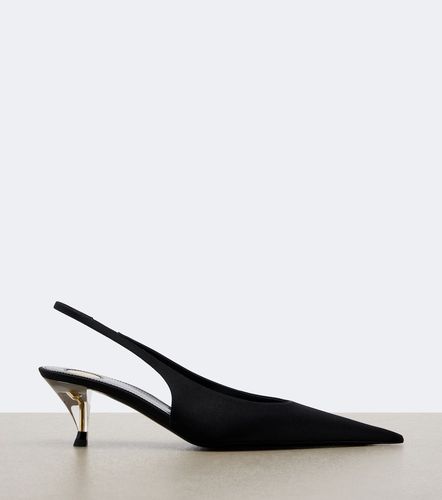 Escarpins slingback Fanny en satin - Saint Laurent - Modalova