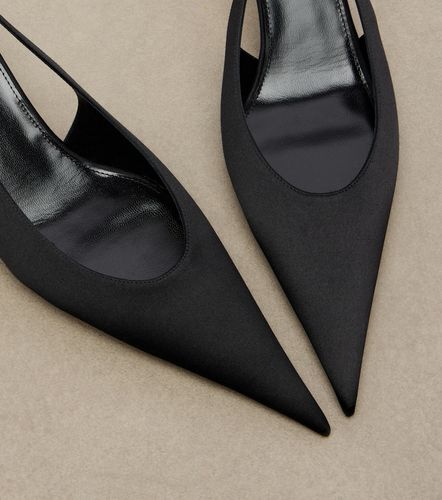 Escarpins slingback Fanny en satin - Saint Laurent - Modalova