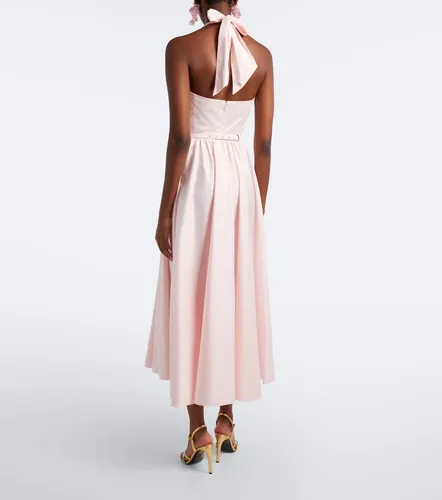 Robe midi en satin de coton - Oscar de la Renta - Modalova