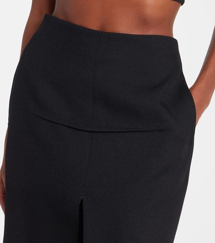 Jupe longue à taille haute en laine vierge - Rick Owens - Modalova