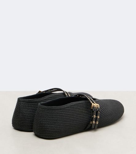 Alaïa Ballerines en papier et cuir - Alaia - Modalova