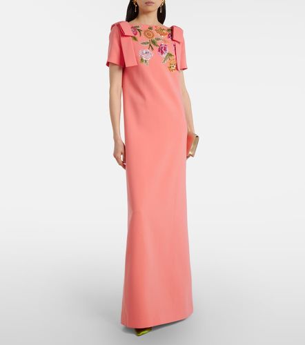 Robe longue à fleurs et ornements - Carolina Herrera - Modalova