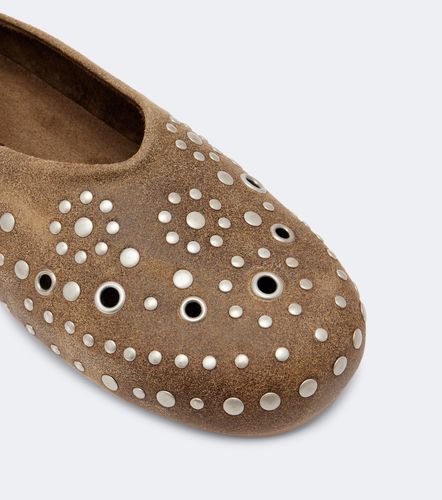 Slip-on Tierra en daim à clous - Golden Goose - Modalova