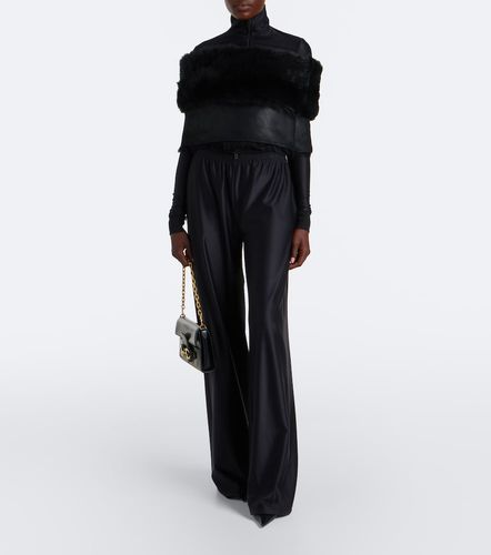Gucci Top zippé en soie mélangée - Gucci - Modalova