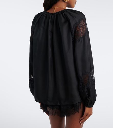Blouse Bess en soie et dentelle - Ulla Johnson - Modalova
