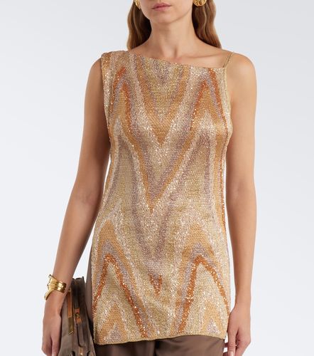 Top Zigzag en lamé à sequins - Missoni - Modalova