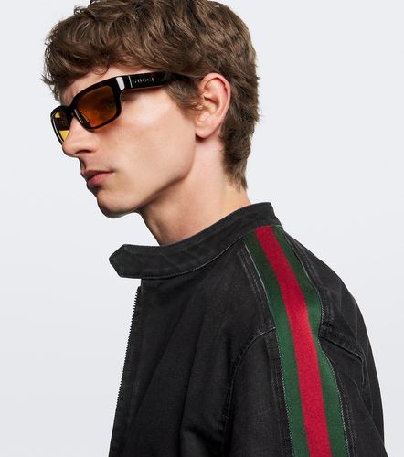 Lunettes de soleil rectangulaires - Gucci - Modalova