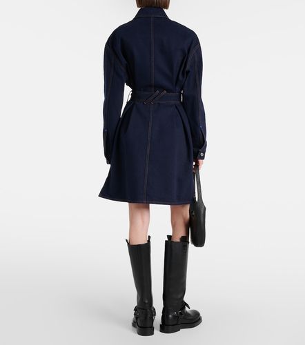 Robe chemise en denim à ceinture - Burberry - Modalova
