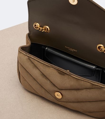 Sac Loulou Mini en daim - Saint Laurent - Modalova