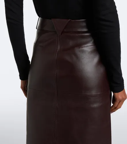 Victoria Beckham Jupe midi en cuir - Victoria Beckham - Modalova