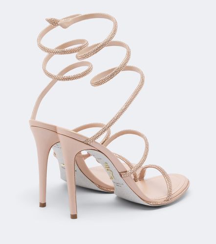 Sandales Cleo en satin à cristaux - Rene Caovilla - Modalova
