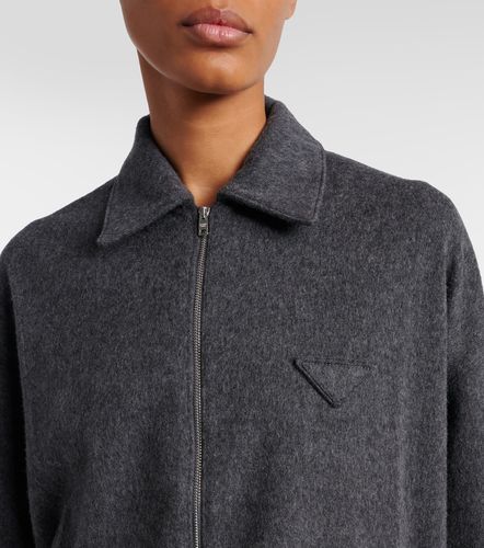 Veste blouson en laine et cachemire - Prada - Modalova
