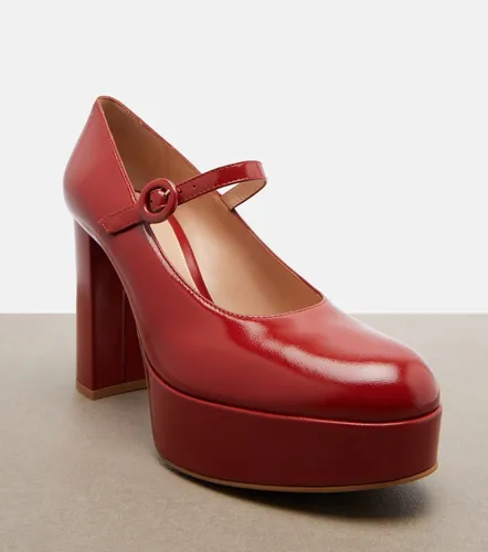Escarpins Mary Jane en cuir verni - Gianvito Rossi - Modalova