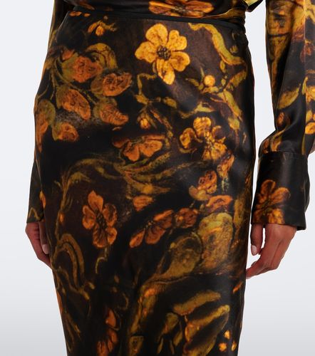 Jupe en soie à fleurs - Dries Van Noten - Modalova