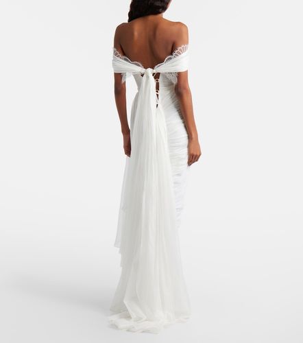 Robe longue de mariée Dalia en soie - Maria Lucia Hohan - Modalova