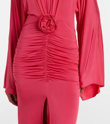Robe froncée à appliqués floraux - Blumarine - Modalova