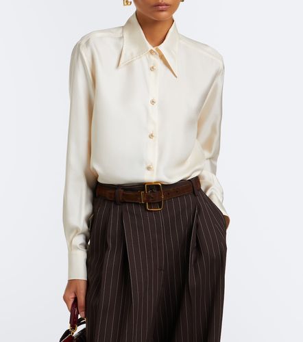 Chemise en satin de soie - Dolce&Gabbana - Modalova
