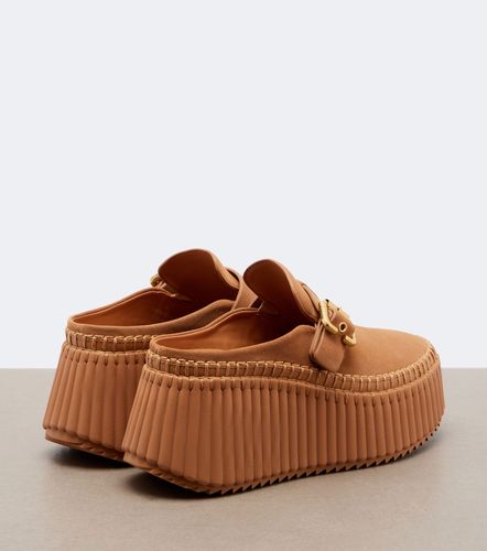 Chloé Mules compensées Nama en cuir - Chloe - Modalova