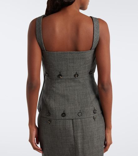 Top en laine vierge à boutons - Ferragamo - Modalova