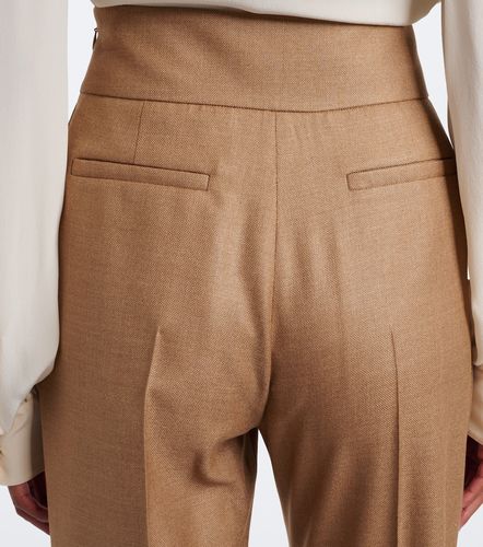 Pantalon droit en soie et laine - Valentino - Modalova