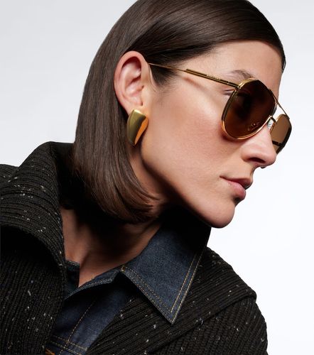 Lunettes de soleil aviateur Light Ribbon - Bottega Veneta - Modalova