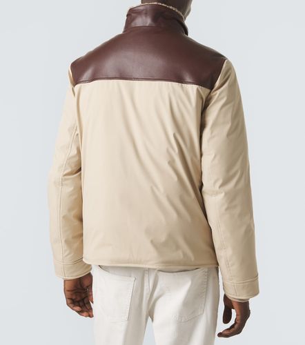 Veste doudoune à finitions en cuir - Brunello Cucinelli - Modalova