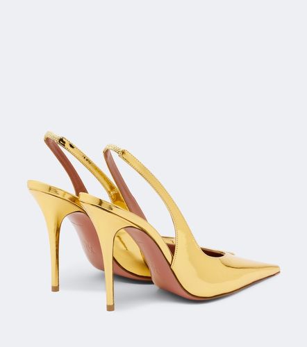Escarpins slingback Anok en cuir métallisé - Amina Muaddi - Modalova