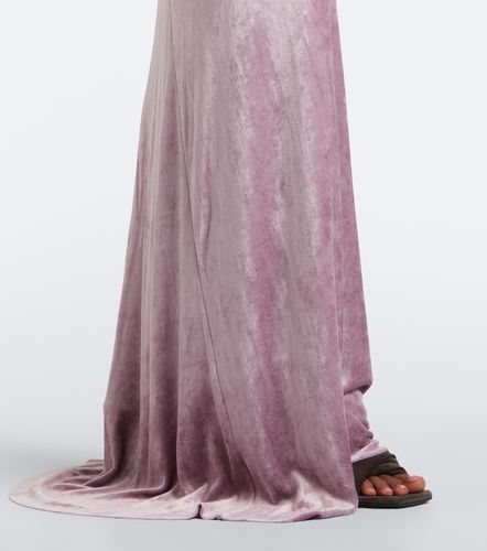 Robe longue Lilies Tungsten en velours - Rick Owens - Modalova