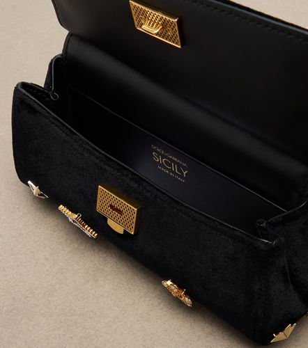 Sac Sicily Small en velours - Dolce&Gabbana - Modalova