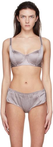 Soutien-gorge gris en soie exclusif à SSENSE - Araks - Modalova