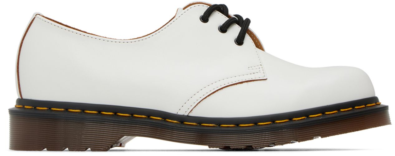 Chaussures oxford vintage 'Made In England' 1461 blanches - Dr. Martens - Modalova