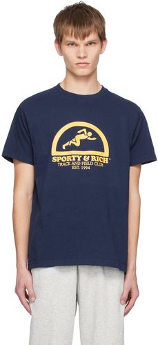 T-shirt Fun Track bleu marine - Sporty & Rich - Modalova