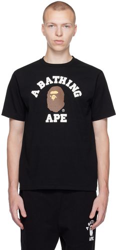 T-shirt de style collégial noir - BAPE - Modalova