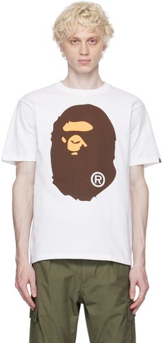 T-shirt blanc à images à logo - BAPE - Modalova