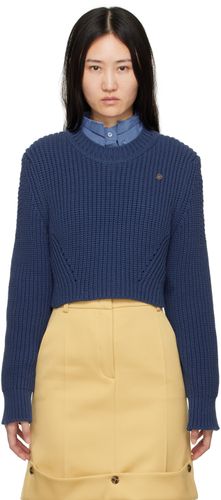 Recto Pull écourté bleu marine - Recto - Modalova