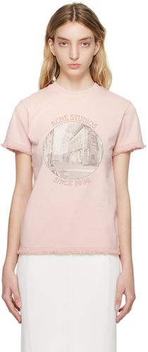 T-shirt rose à image imprimée - Acne Studios - Modalova