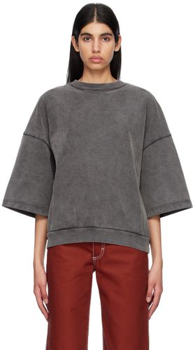 Pull molletonné gris à écusson - Acne Studios - Modalova