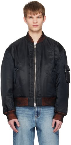Blouson aviateur rembourré noir - Solid Homme - Modalova