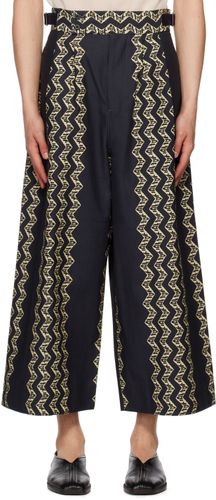 Pantalon noir à plis - Nicholas Daley - Modalova
