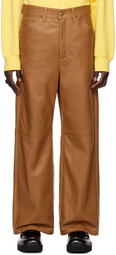 Pantalon brun clair en cuir édition Carhartt WIP - Marni - Modalova