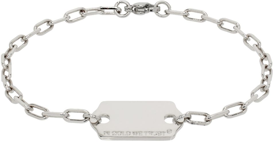 Bracelet-chaînette à maillons torsadés argenté exclusif à SSENSE - IN GOLD WE TRUST PARIS - Modalova