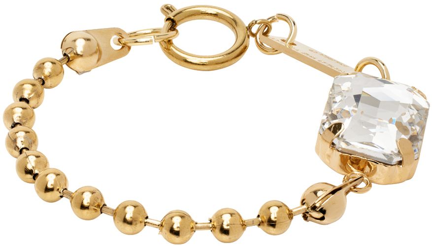 Bracelet-chaînette à billes doré à ornement en verre taillé - IN GOLD WE TRUST PARIS - Modalova