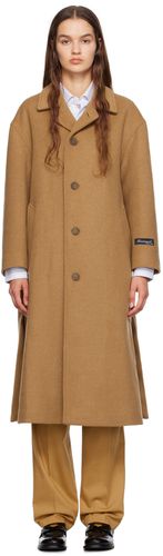 Manteau brun clair à col classique - HommeGirls - Modalova