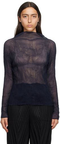 Col roulé Twist 1 bleu marine - Issey Miyake - Modalova
