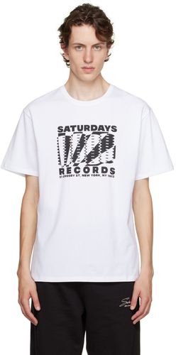 T-shirt 'Records' blanc - Saturdays NYC - Modalova