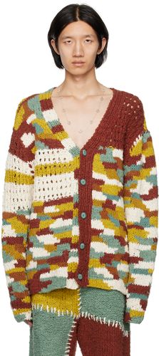 Cardigan multicolore à boutons - The Elder Statesman - Modalova