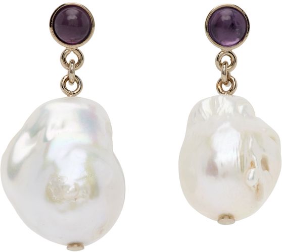 Boucles d'oreilles Darcey dorées à perle - Chloé - Modalova
