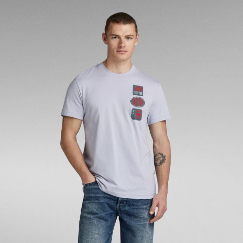 T-Shirt Multi Badge - Gris - Hommes - G-Star RAW - Modalova