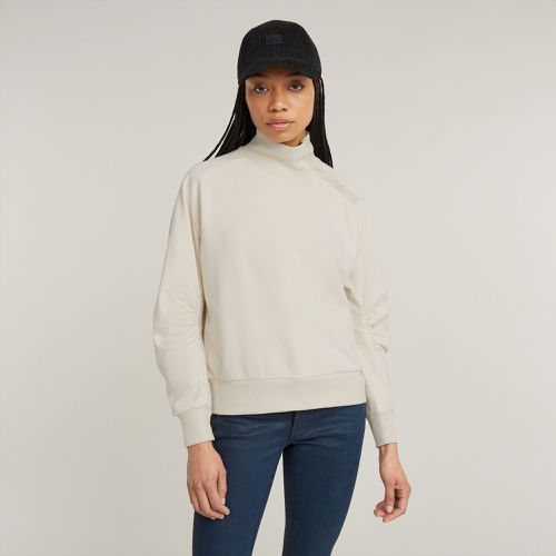 Sweat Asymmetric Button Mock - s - G-Star RAW - Modalova